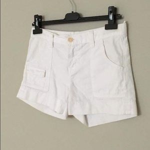 J BRAND Cadet White Cotton Shorts